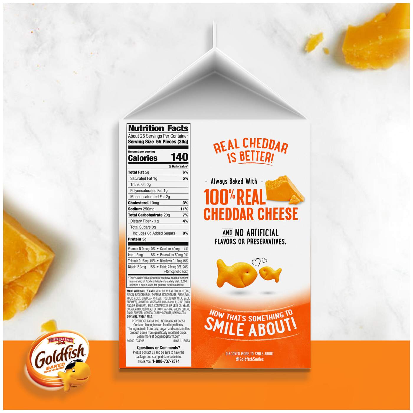 Pepperidge Farm Goldfish Cheddar Cheese Crackers; image 14 of 18