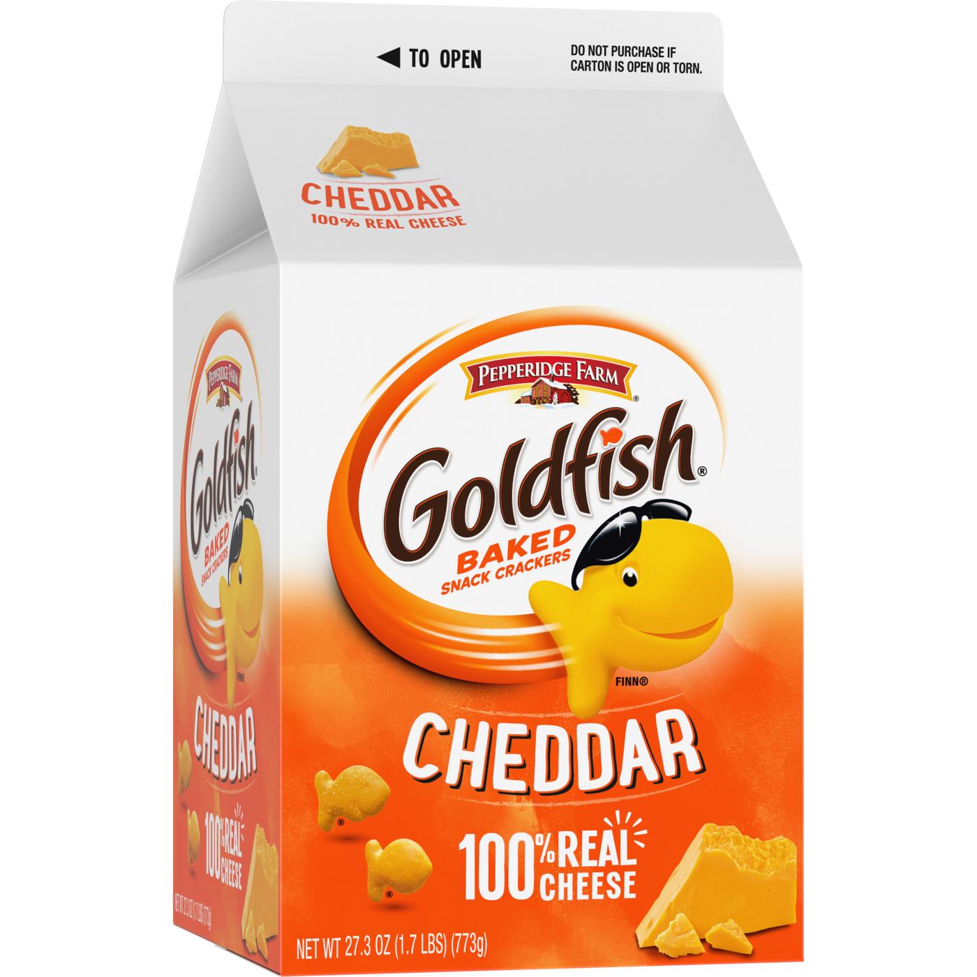 Goldfish Cheddar Cheese Crackers; image 7 of 15