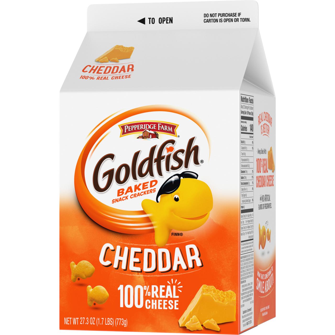 Goldfish Cheddar Cheese Crackers; image 8 of 15