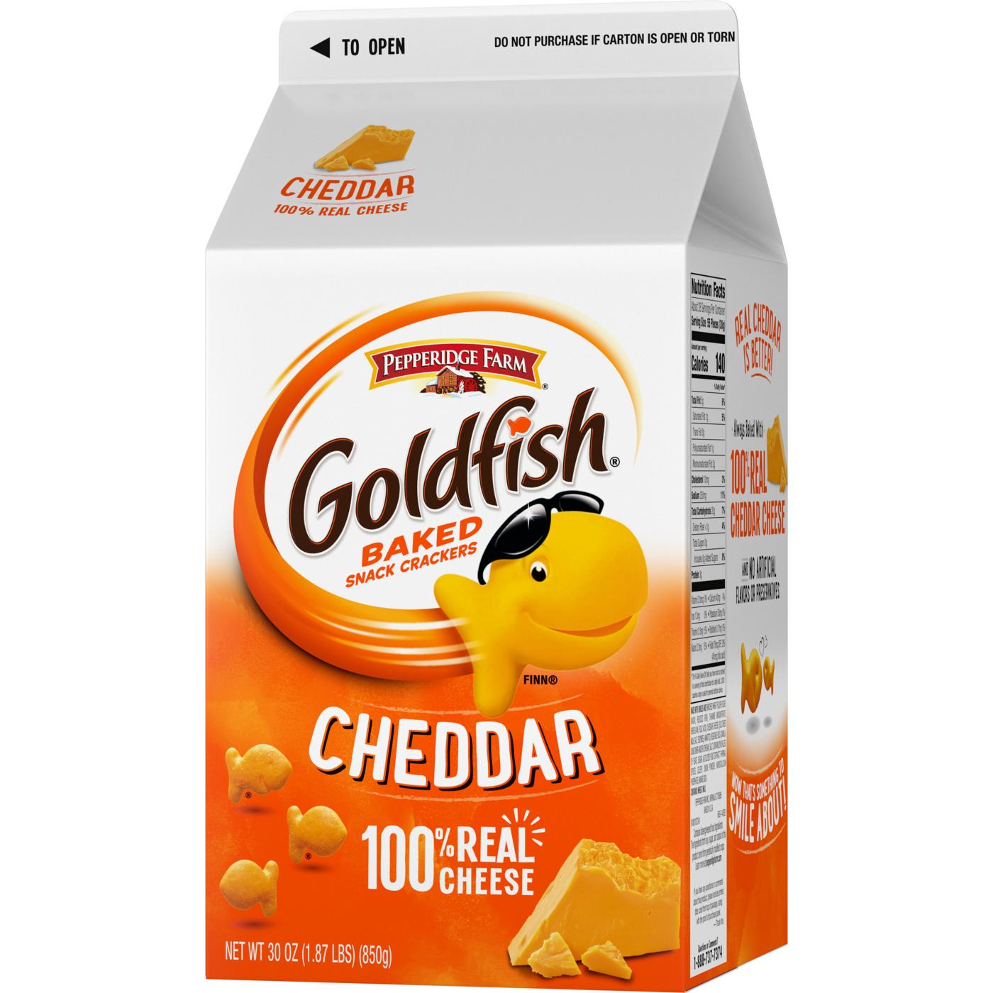 Goldfish Cheddar Cheese Crackers; image 9 of 15