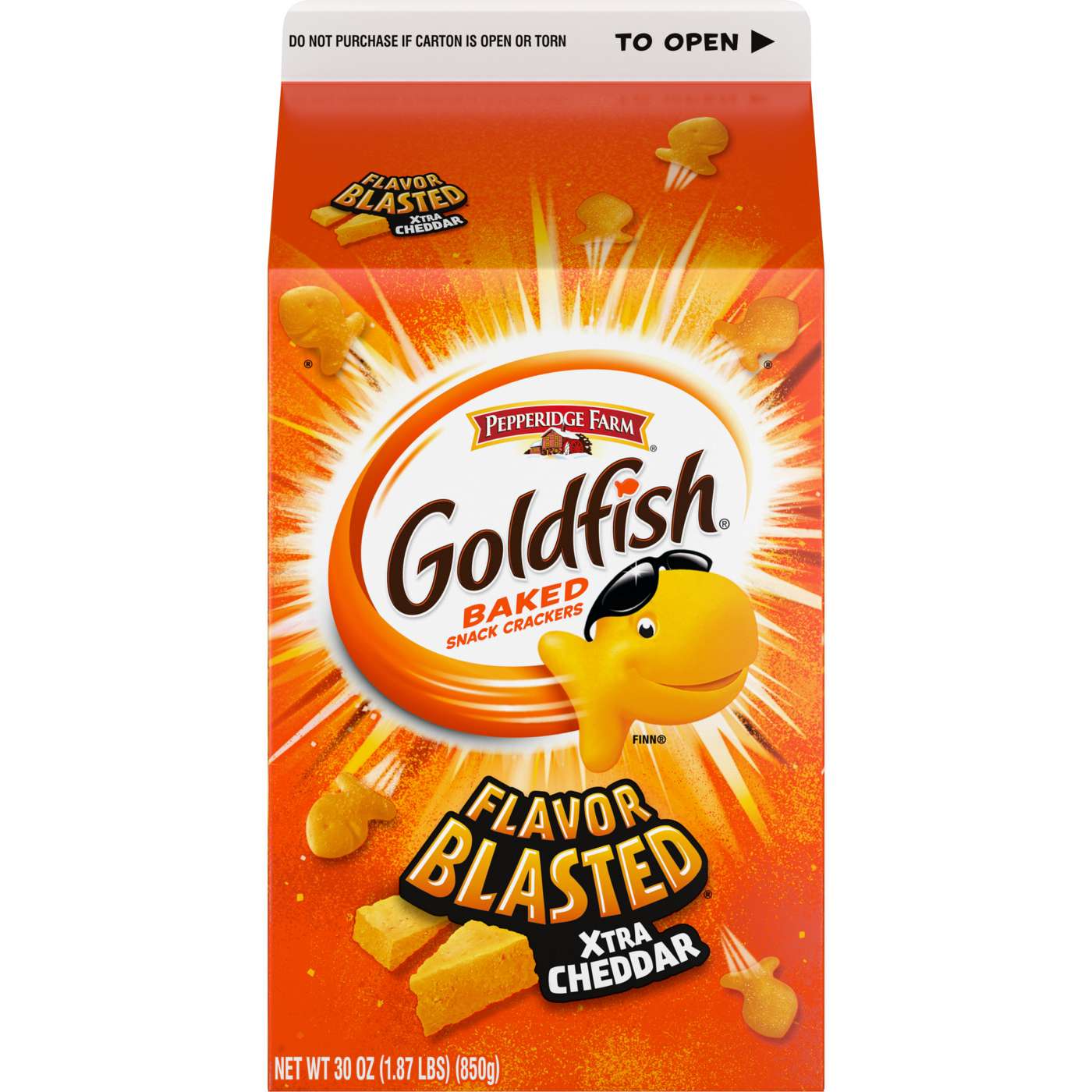 Pepperidge Farm Goldfish Flavor Blasted Xtra Cheddar Cheese Crackers; image 7 of 18