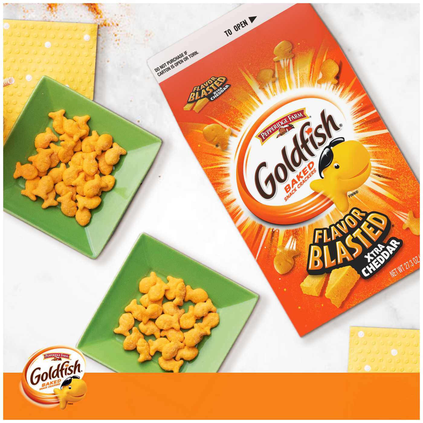 Pepperidge Farm Goldfish Flavor Blasted Xtra Cheddar Cheese Crackers; image 13 of 18