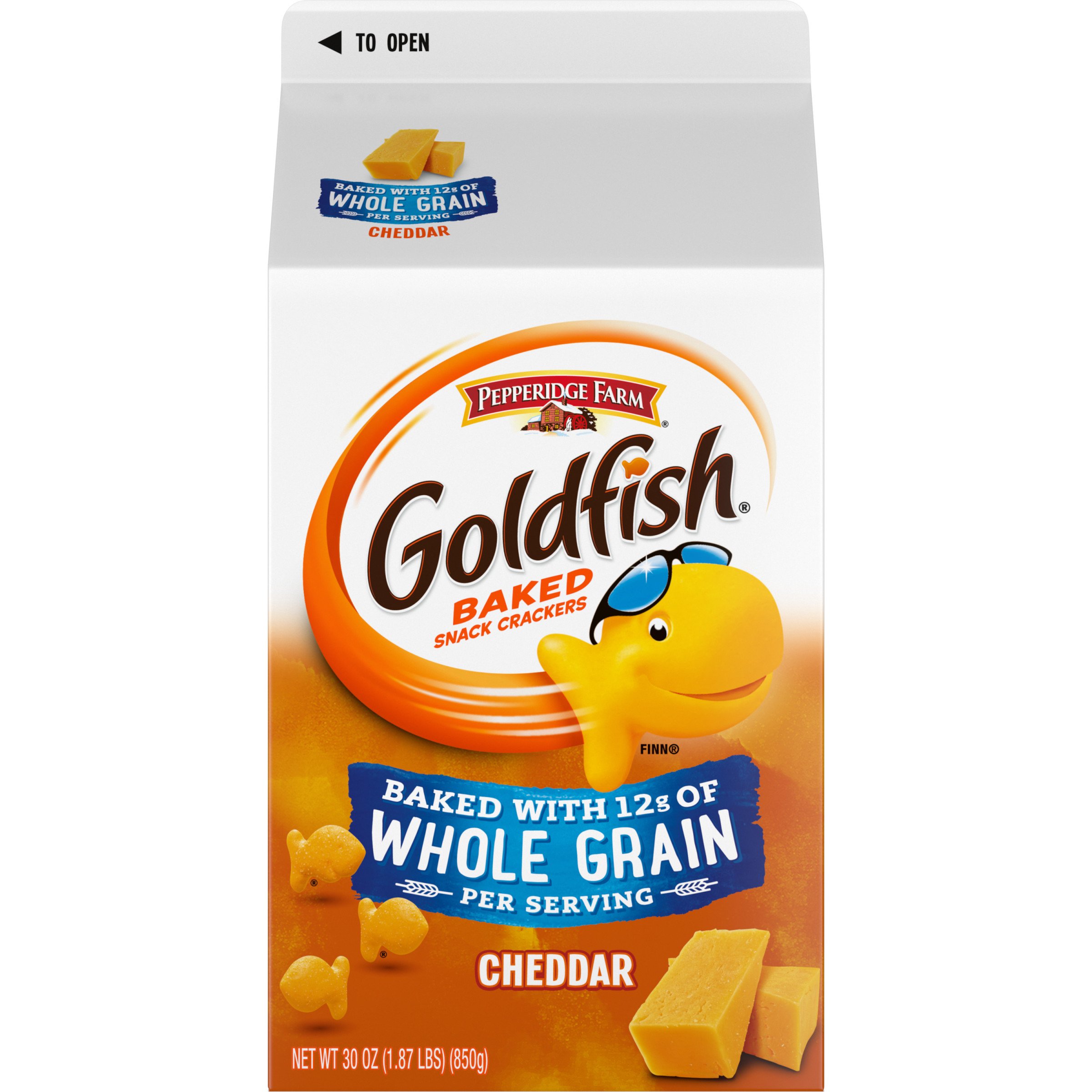 goldfish crackers nutrition label