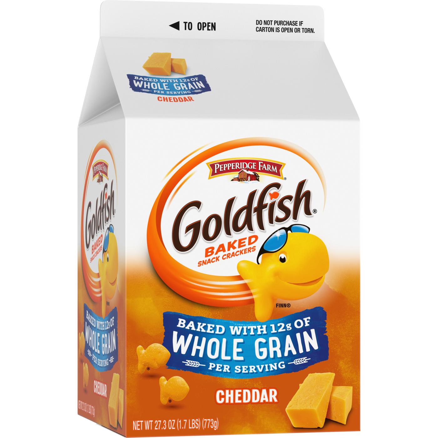 Pepperidge Farm Goldfish Baked with Whole Grain Cheddar Crackers; image 14 of 17