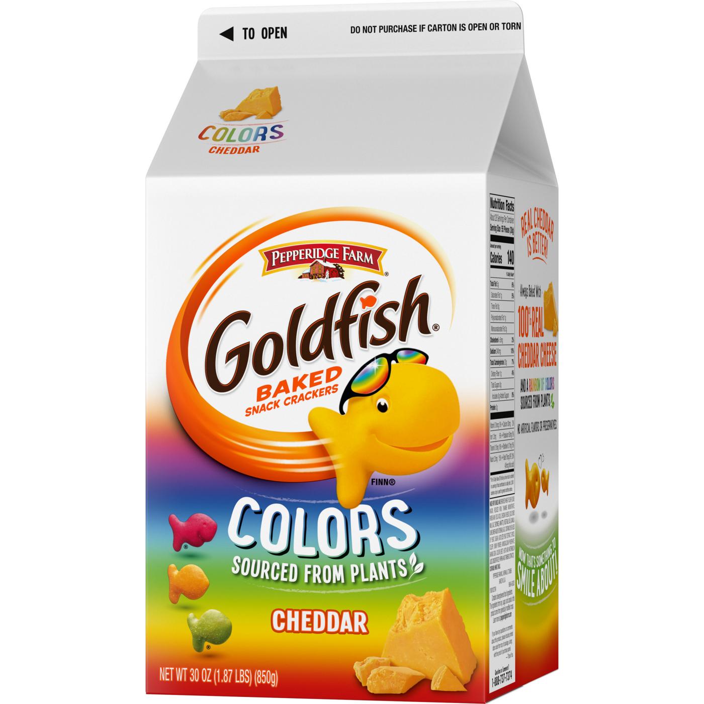 Goldfish Colors Cheddar Cheese Crackers; image 2 of 19