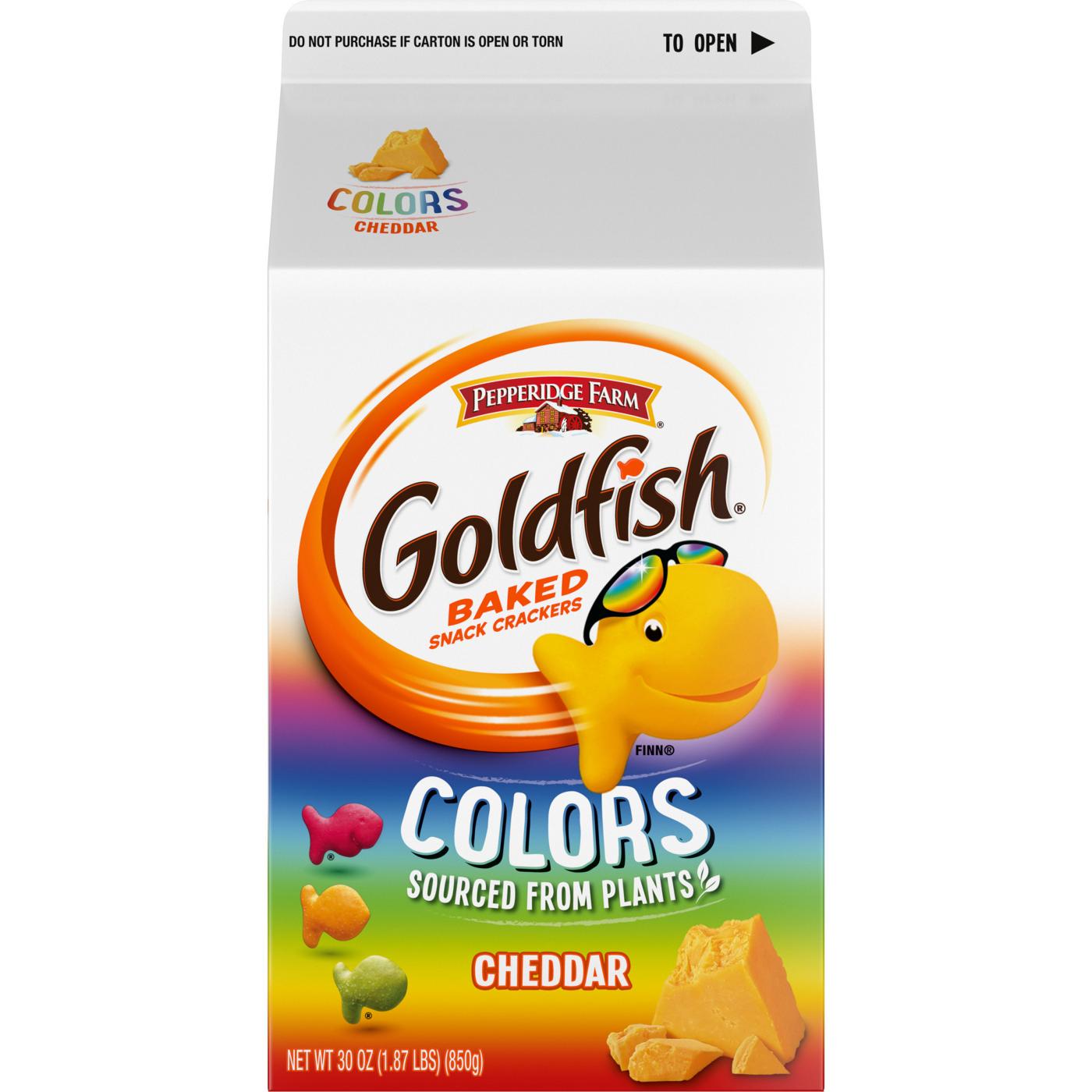 Goldfish Colors Cheddar Cheese Crackers; image 7 of 19