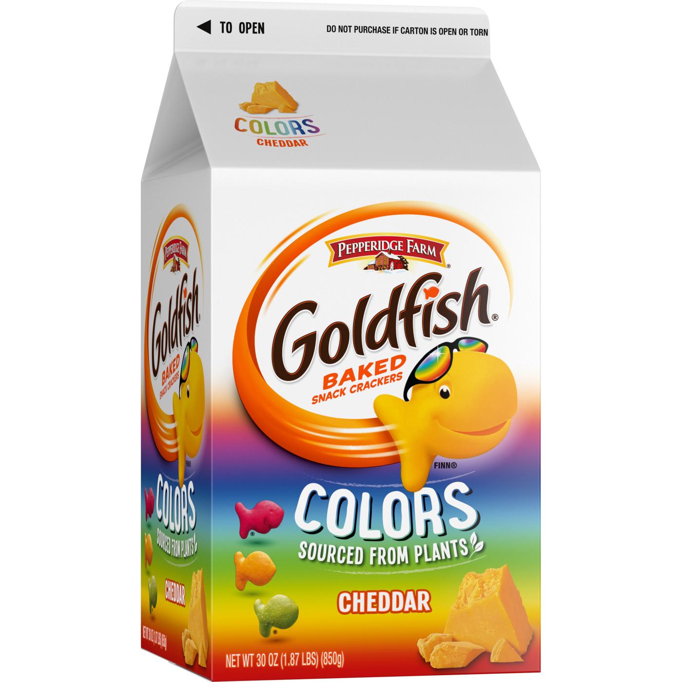 Pepperidge Farm Goldfish Colors Cheddar Cheese Crackers; image 8 of 19