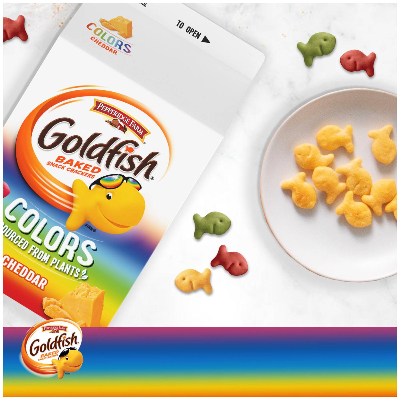 Pepperidge Farm Goldfish Colors Cheddar Cheese Crackers; image 10 of 19