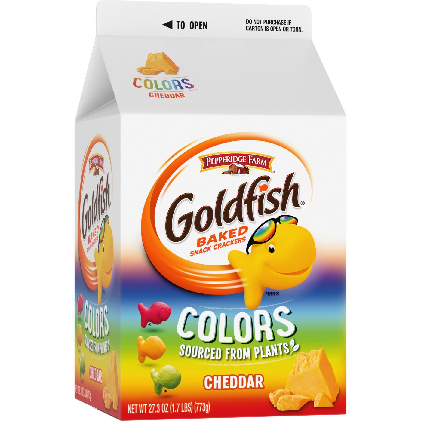 Goldfish Colors Cheddar Cheese Crackers; image 11 of 19