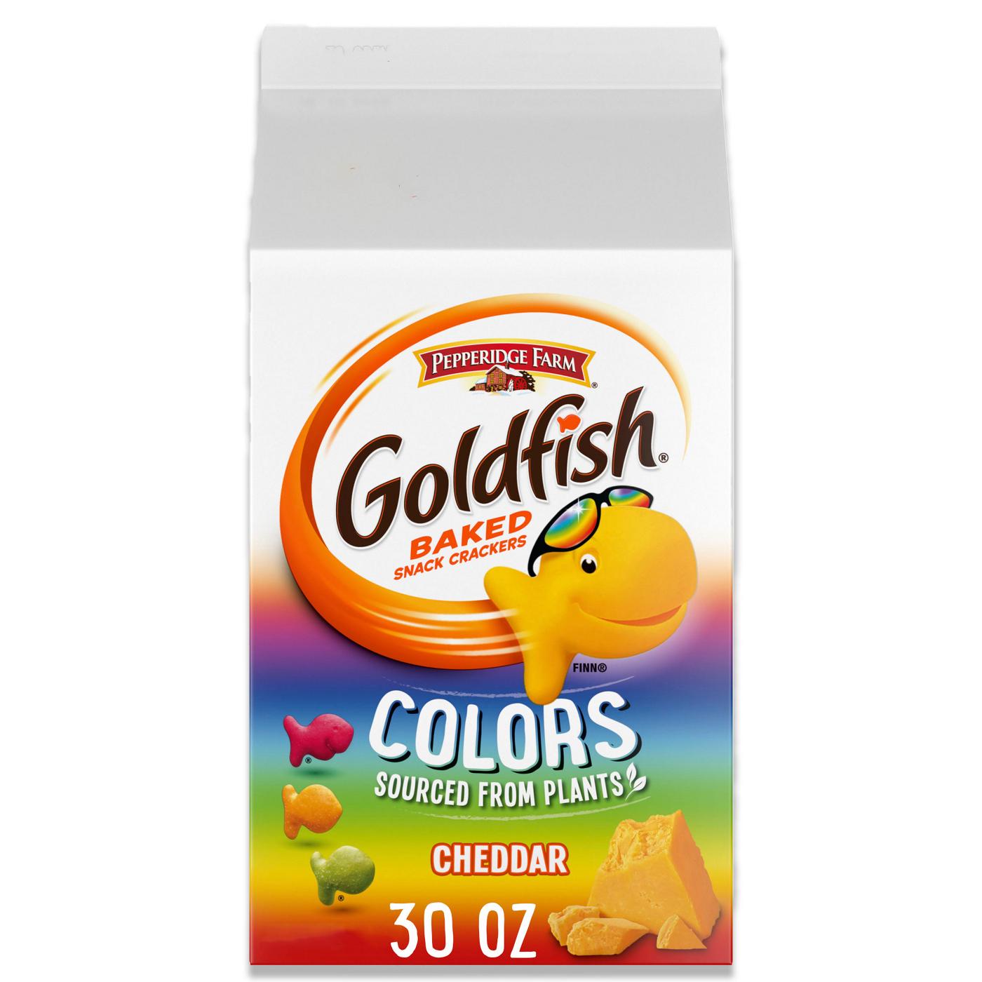 Pepperidge Farm Goldfish Colors Cheddar Cheese Crackers; image 1 of 19