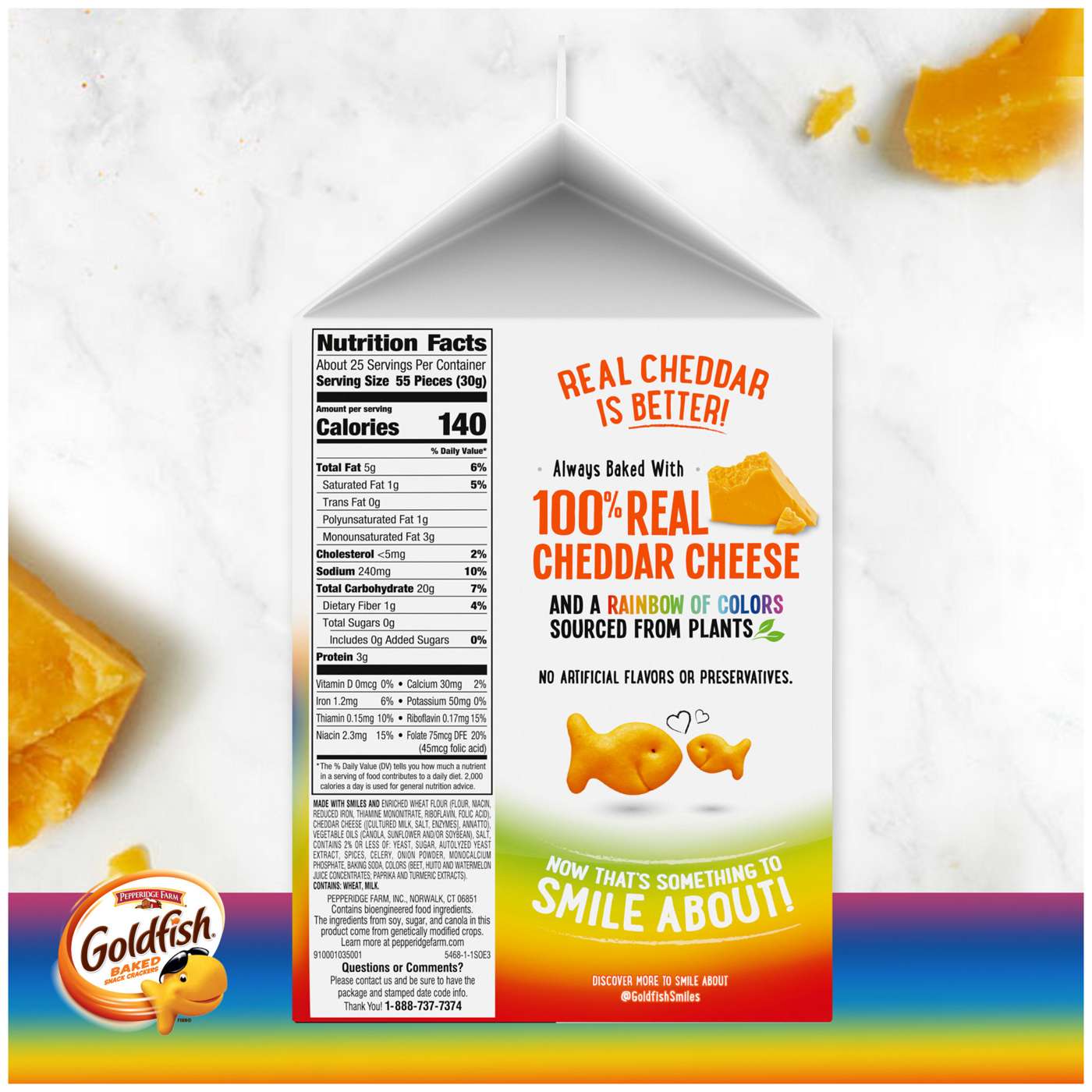 Pepperidge Farm Goldfish Colors Cheddar Cheese Crackers; image 16 of 19