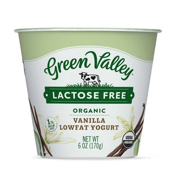 Green Valley Lactose Free Organic Vanilla Lowfat Yogurt