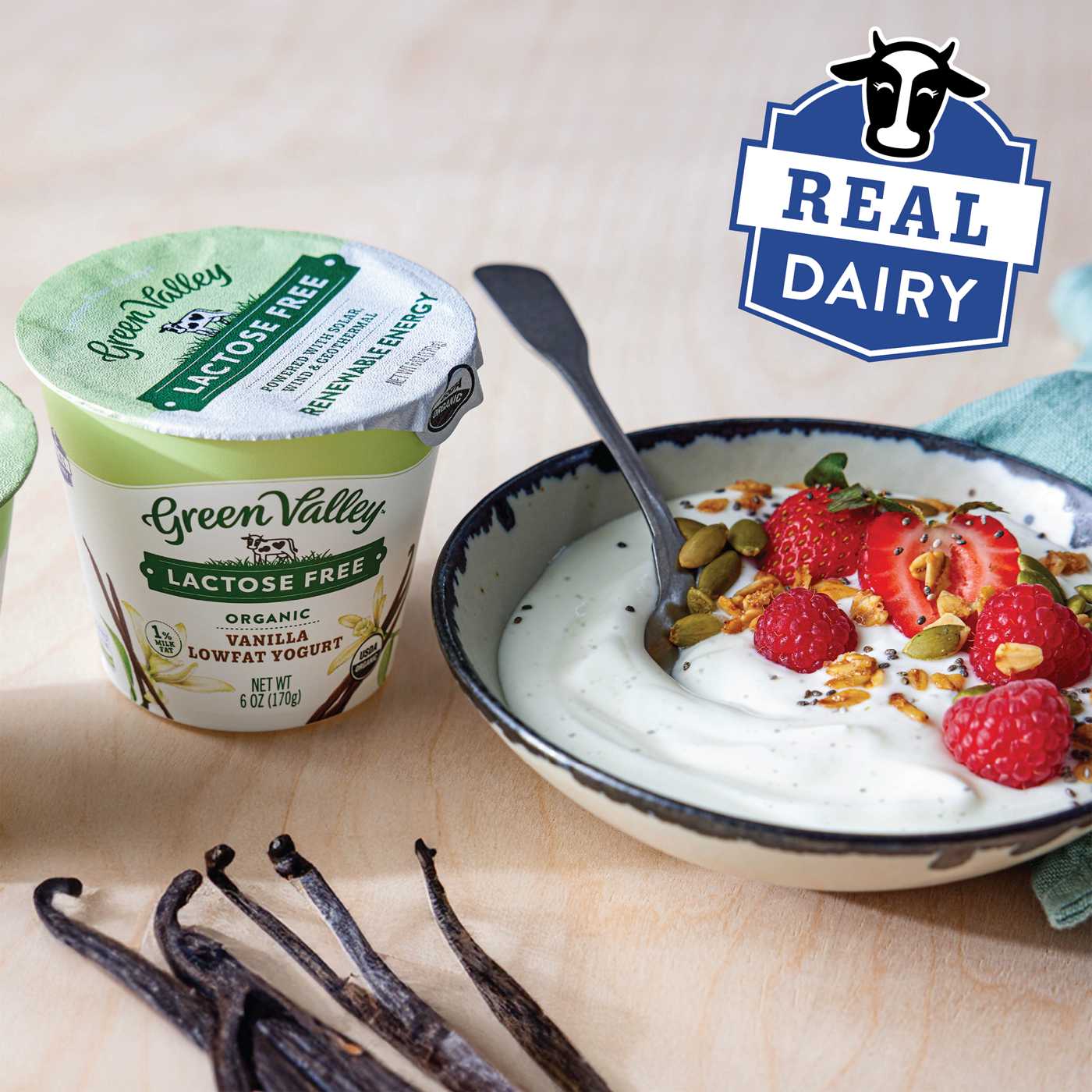 Green Valley Lactose Free Organic Lowfat Vanilla Yogurt; image 3 of 8