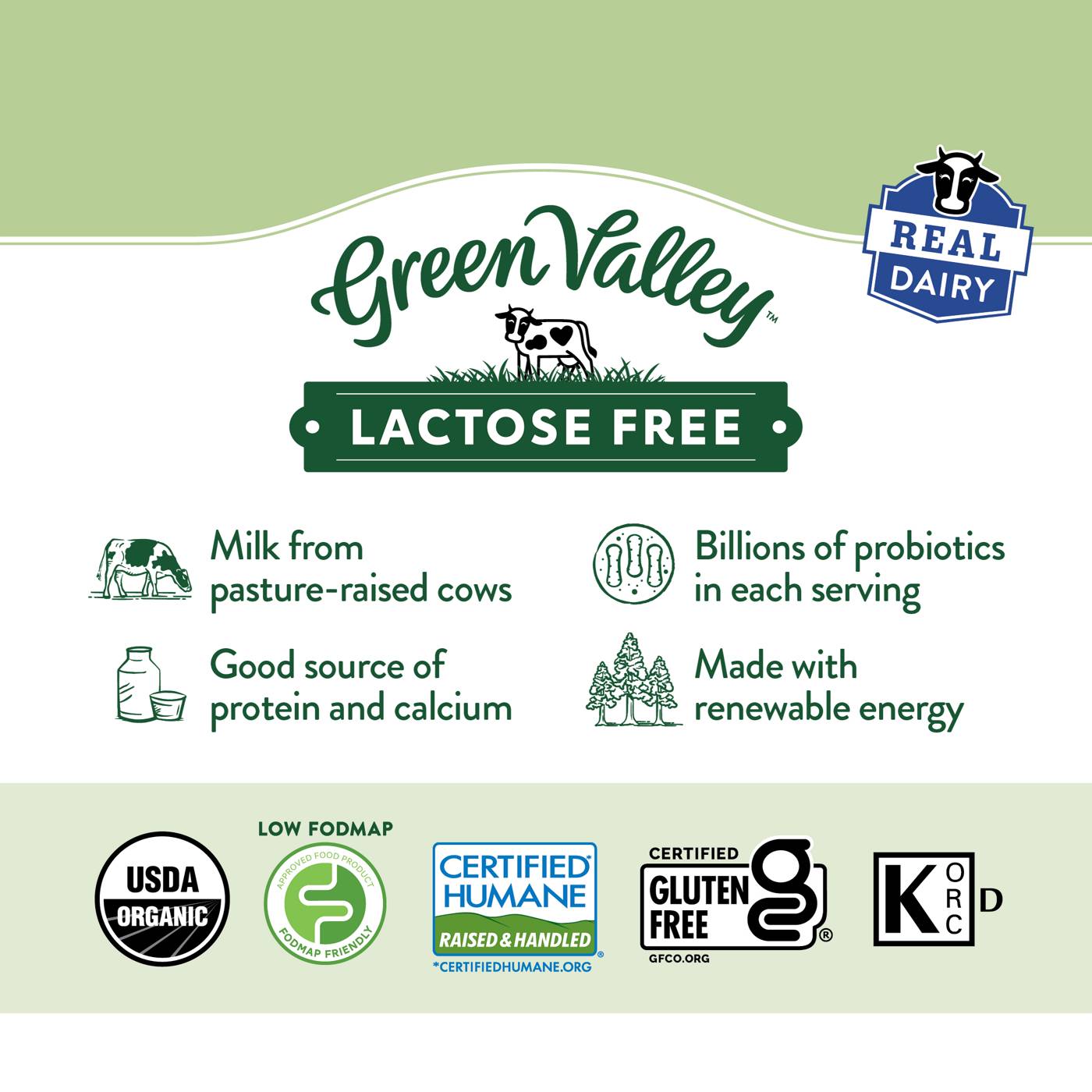 Green Valley Lactose Free Organic Lowfat Vanilla Yogurt; image 7 of 8