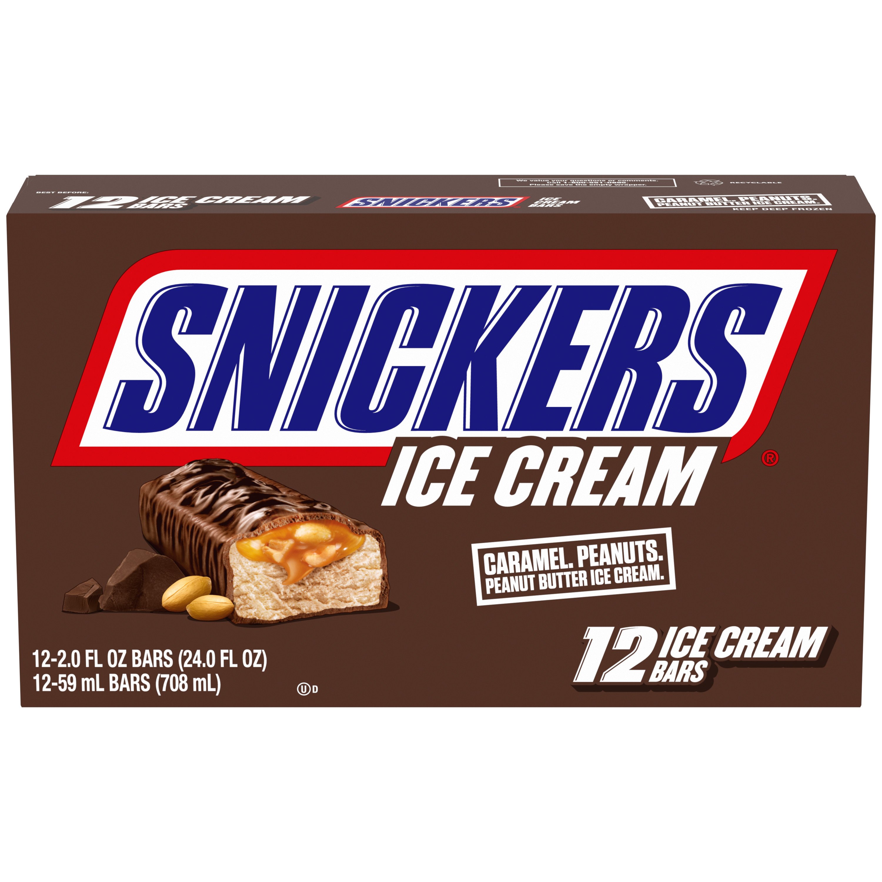 Snickers Mini's Ice Cream Bars - Shop Bars & Pops at H-E-B