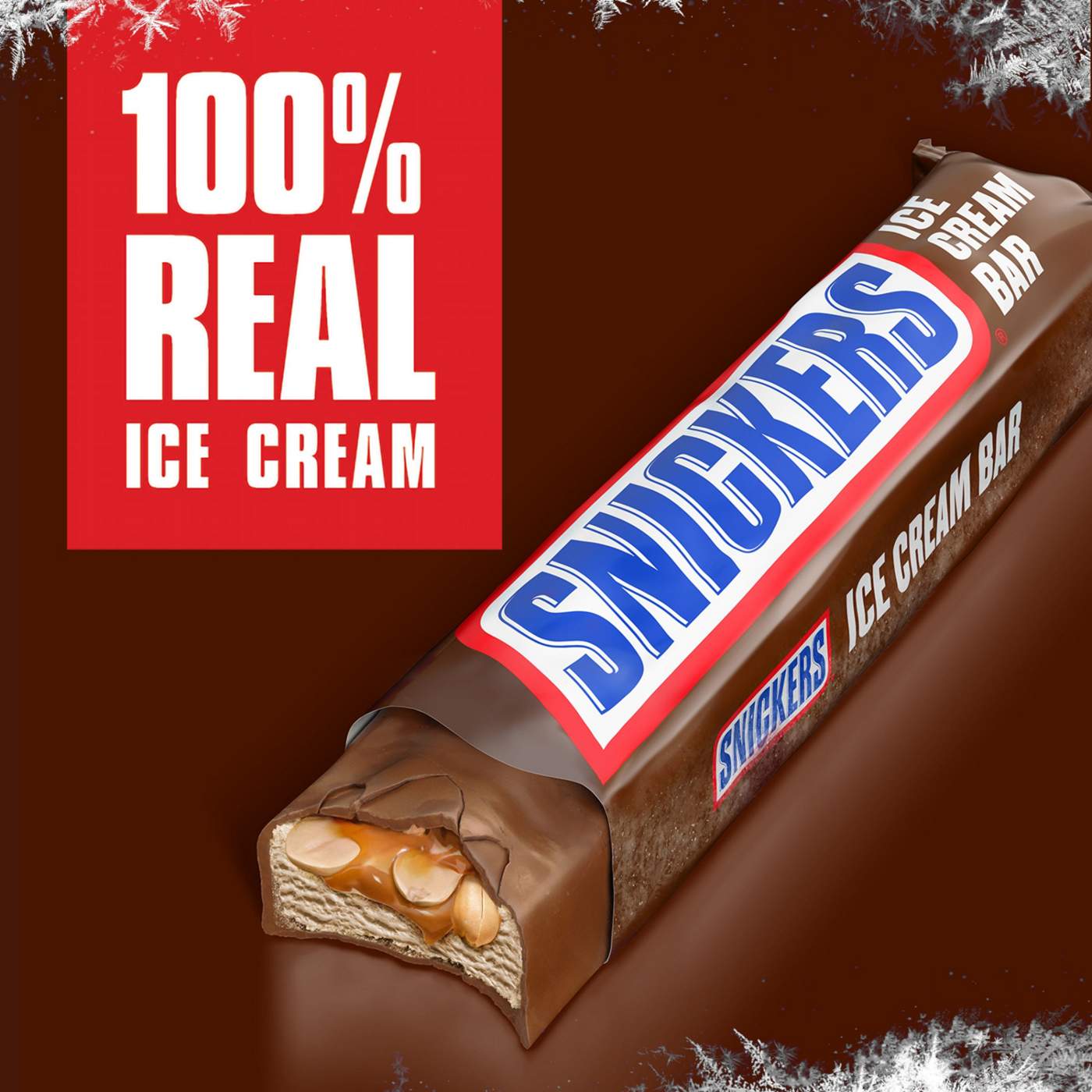 Snickers Chocolatey Caramel Peanut Butter Ice Cream Bars; image 2 of 10