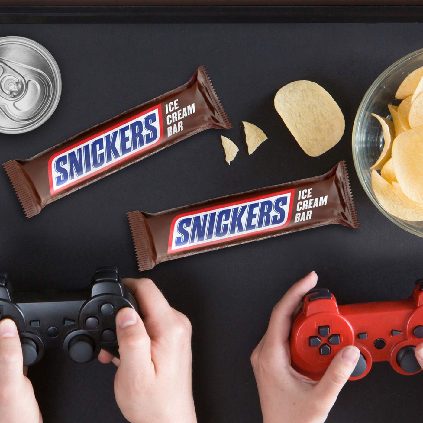 Snickers Chocolatey Caramel Peanut Butter Ice Cream Bars; image 6 of 10