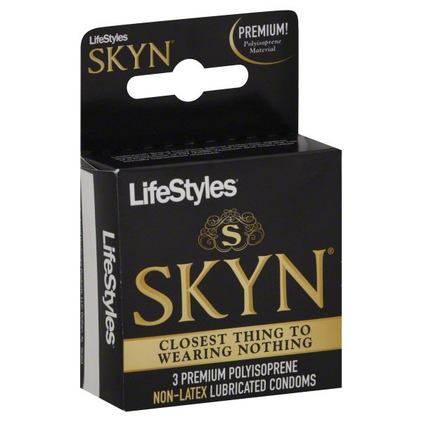 LifeStyles Skyn Premium Polyisoprene NonLatex Lubricated Condoms