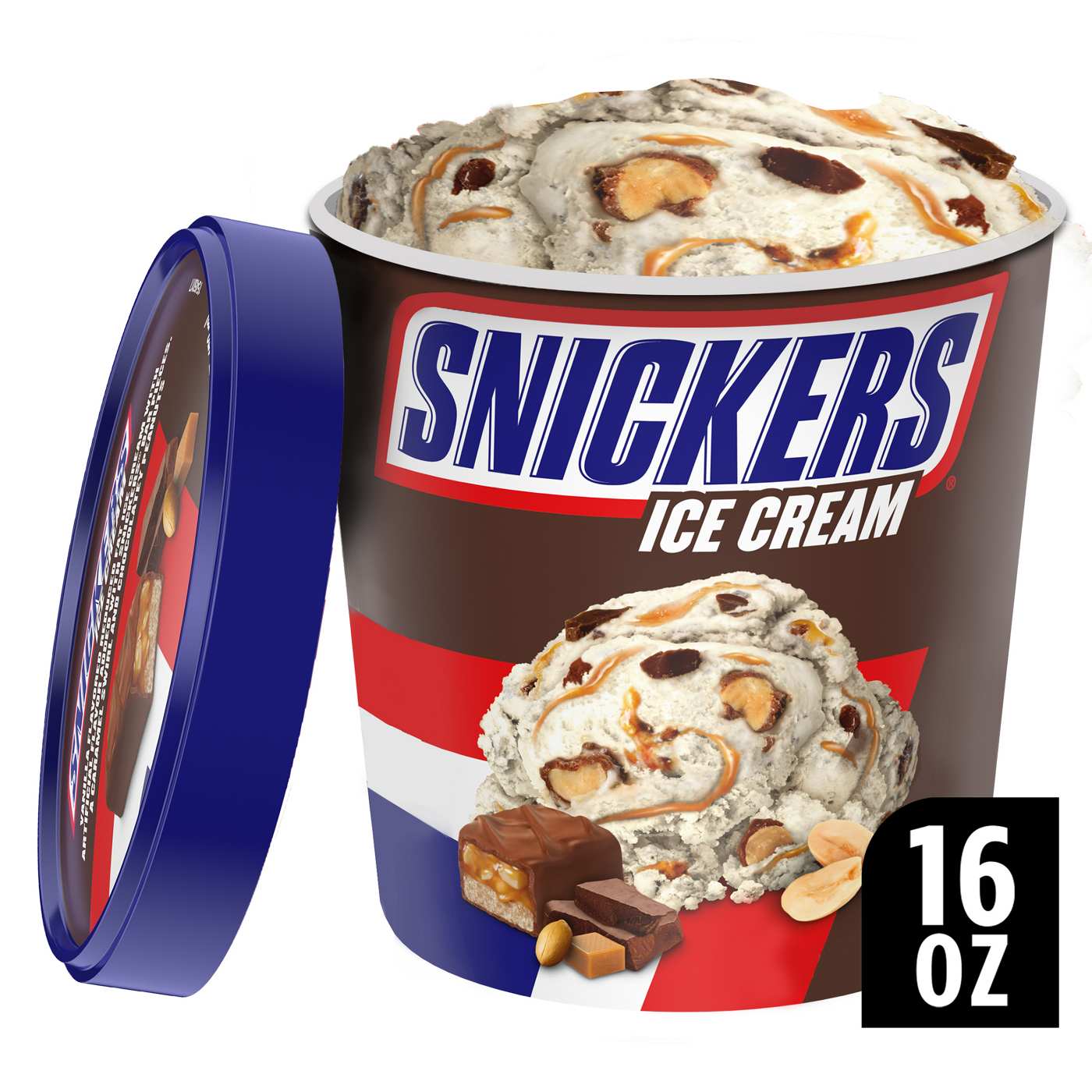 アイスクリーム　2008/6　SKETER FOR LIFE Snickers Ice Cream, Reduced Fat, Vanilla Flavored - 14 Fluid Ounce