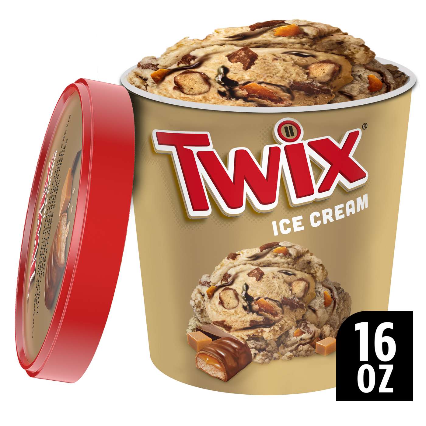 Twix Caramel with Cookie Pieces Ice Cream; image 2 of 6