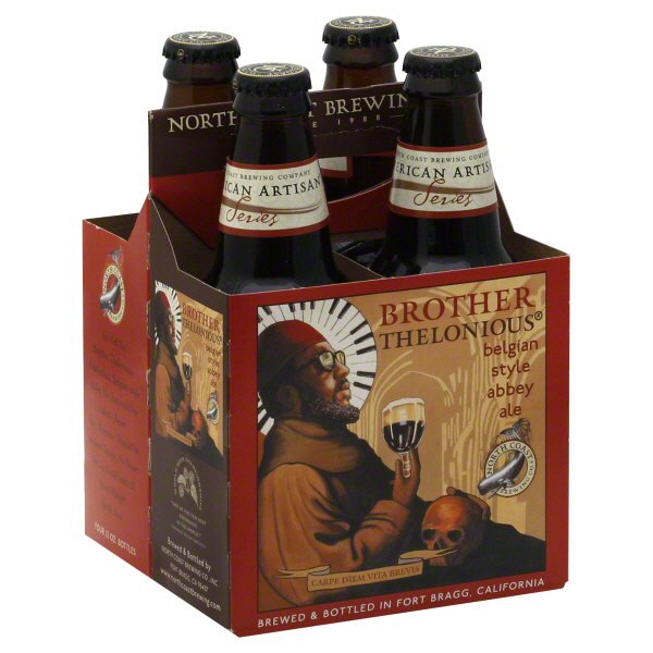 North Coast Brother Thelonious Belgian Style Abbey Ale Craft Beer 4 pk ...