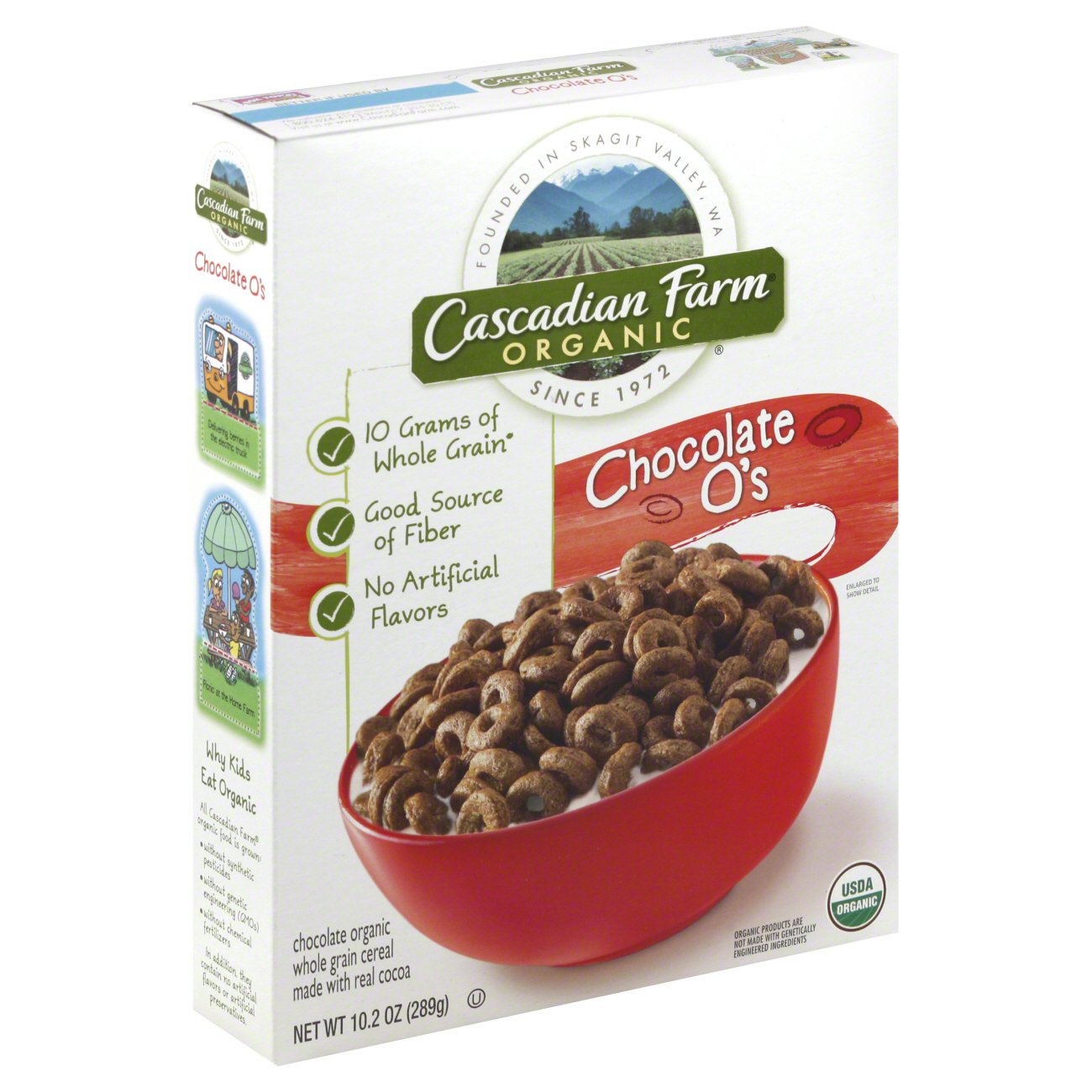 Cascadian Farm Organic Chocolate O's Cereal Shop Cereal & Breakfast