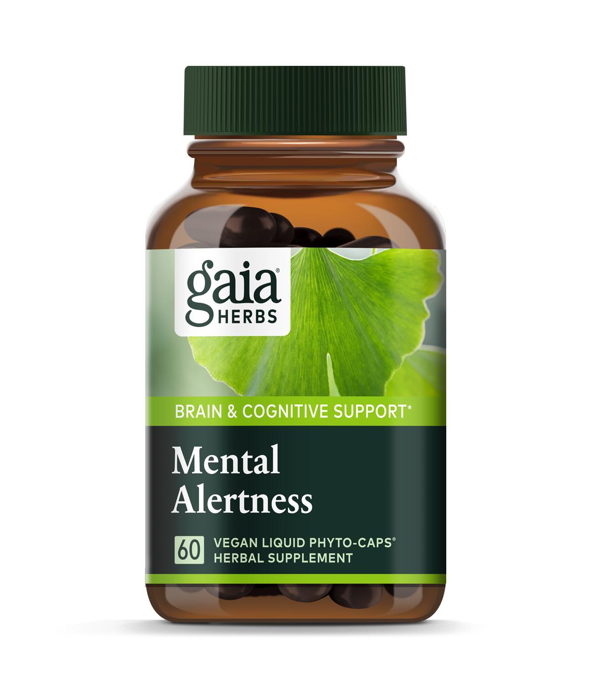 Gaia Herbs Mental Alertness Vegetarian Liquid Phyto-Caps; image 1 of 2