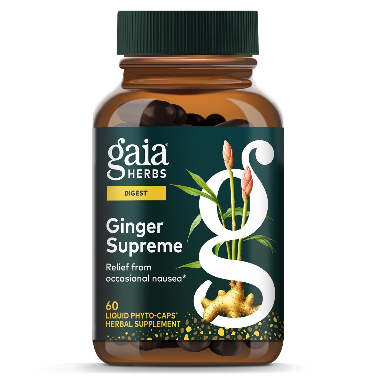 Gaia Herbs Ginger Supreme Liquid Phyto-Caps - Shop Herbs