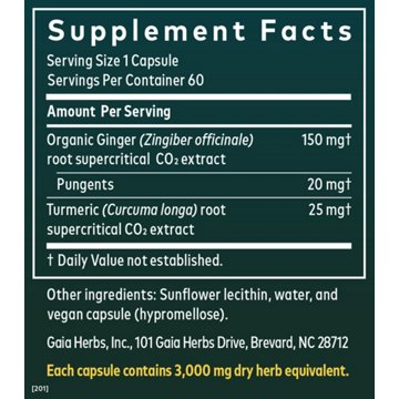 Gaia Herbs Ginger Supreme Liquid Phyto-Caps