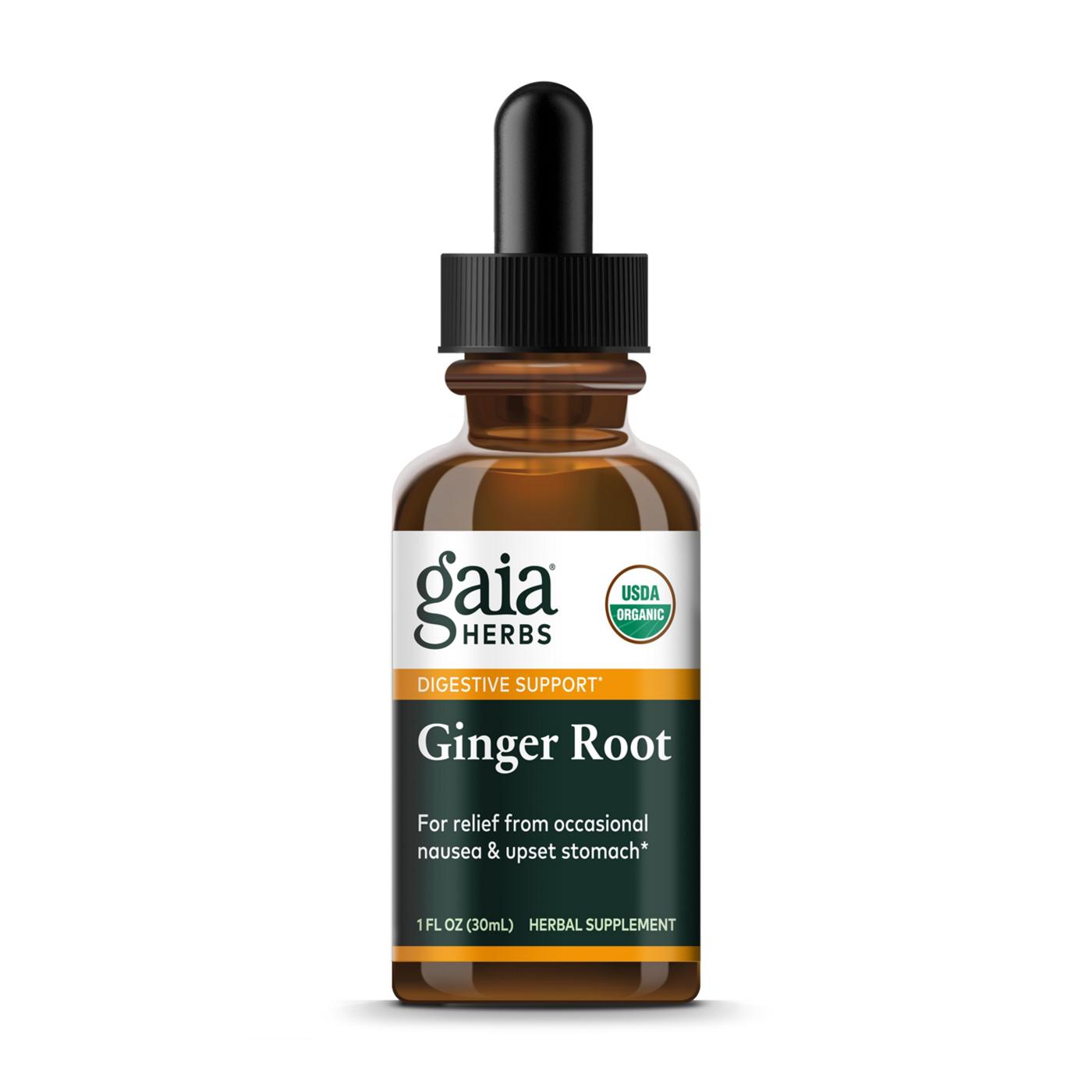Gaia Herbs Ginger Root Certified Organic Extract; image 1 of 2