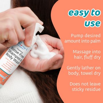 The Pharma-C-Company Foaming Rinse Free Shampoo & Body Wash, 7.1 oz