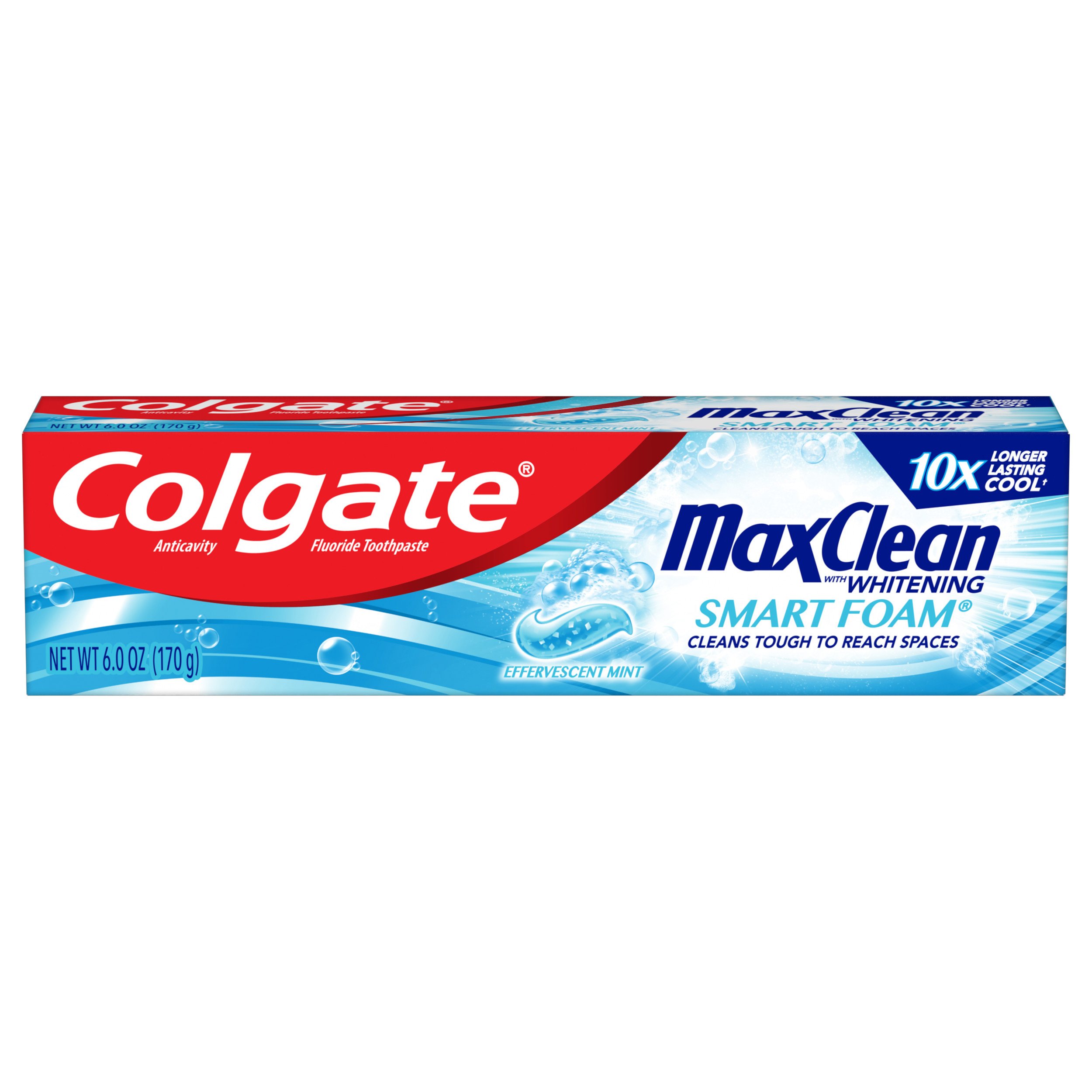 Colgate Max Clean Smartfoam Effervescent Mint Toothpaste Shop