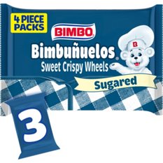 Bimbo Bimbuñuelos Sugared Sweet Crispy Wheels Snack Packs, 3 ct