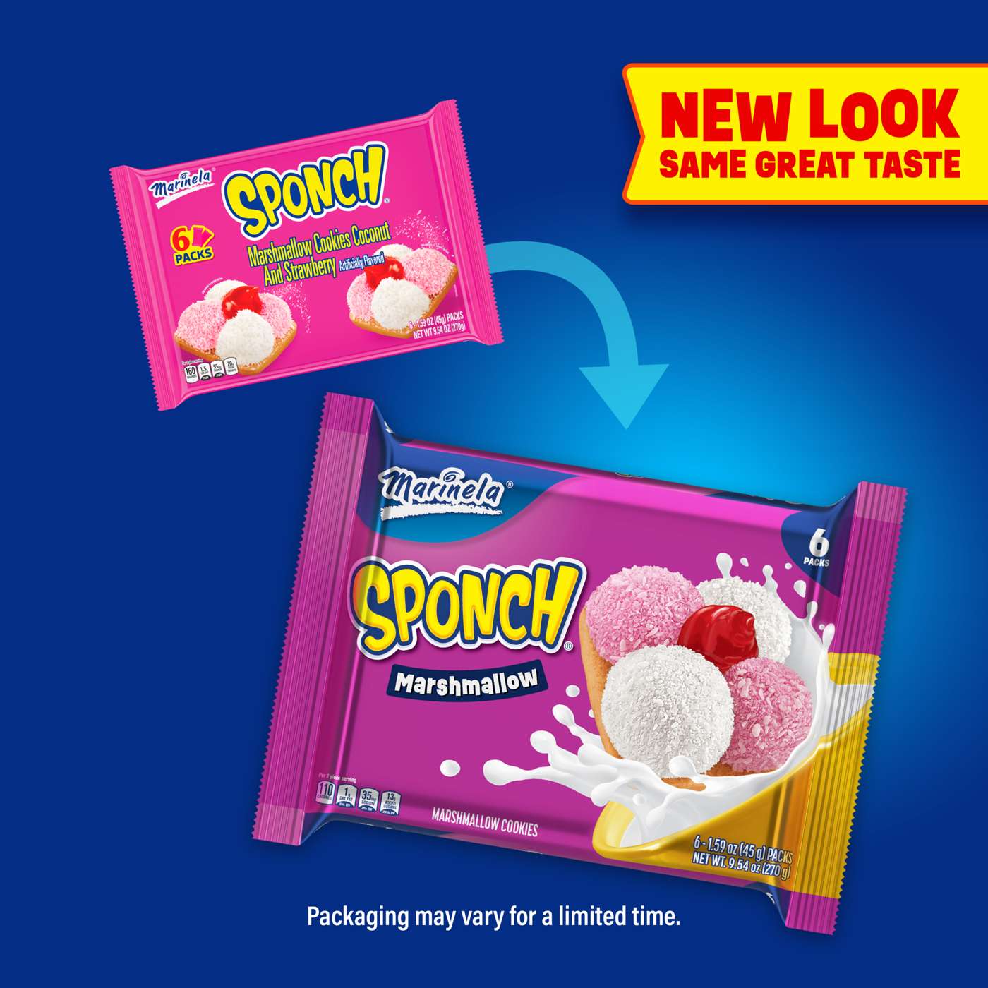 Marinela Sponch Marshmallow & Strawberry Coconut Cookies Snack Packs; image 4 of 8