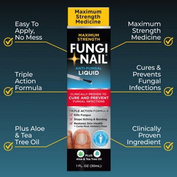 Fungi-nail Solution, Anti-Fungal Liquid, Tolnaftate 0.01%,, 1 oz