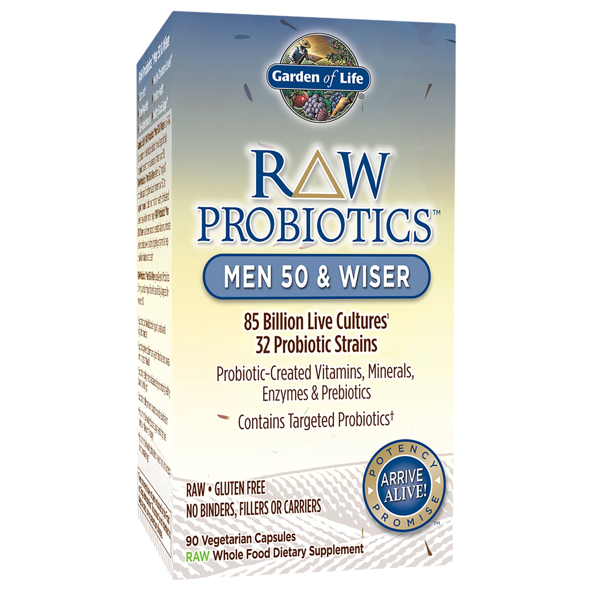 Garden Of Life Raw Probiotics Men 50 Wiser Capsules Shop Diet Fitness At H E B