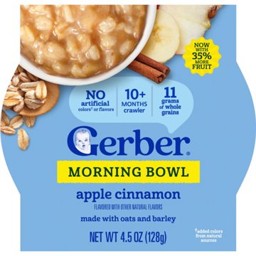 Gerber Mealtime for Toddler Oatmeal & Barley -  Apple Cinnamon