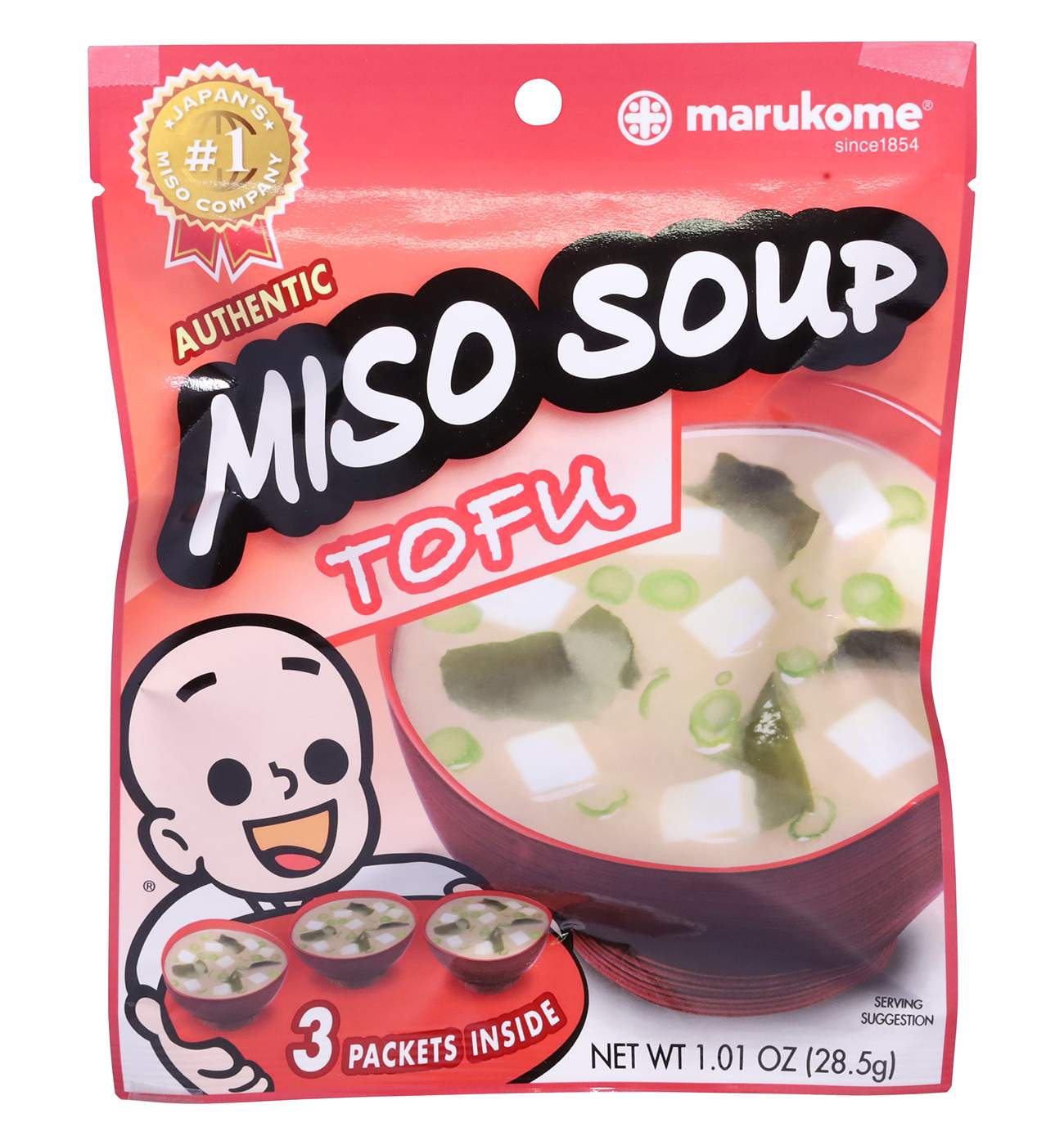 Marukome Miso Instant Soup Packs - Tofu; image 1 of 3