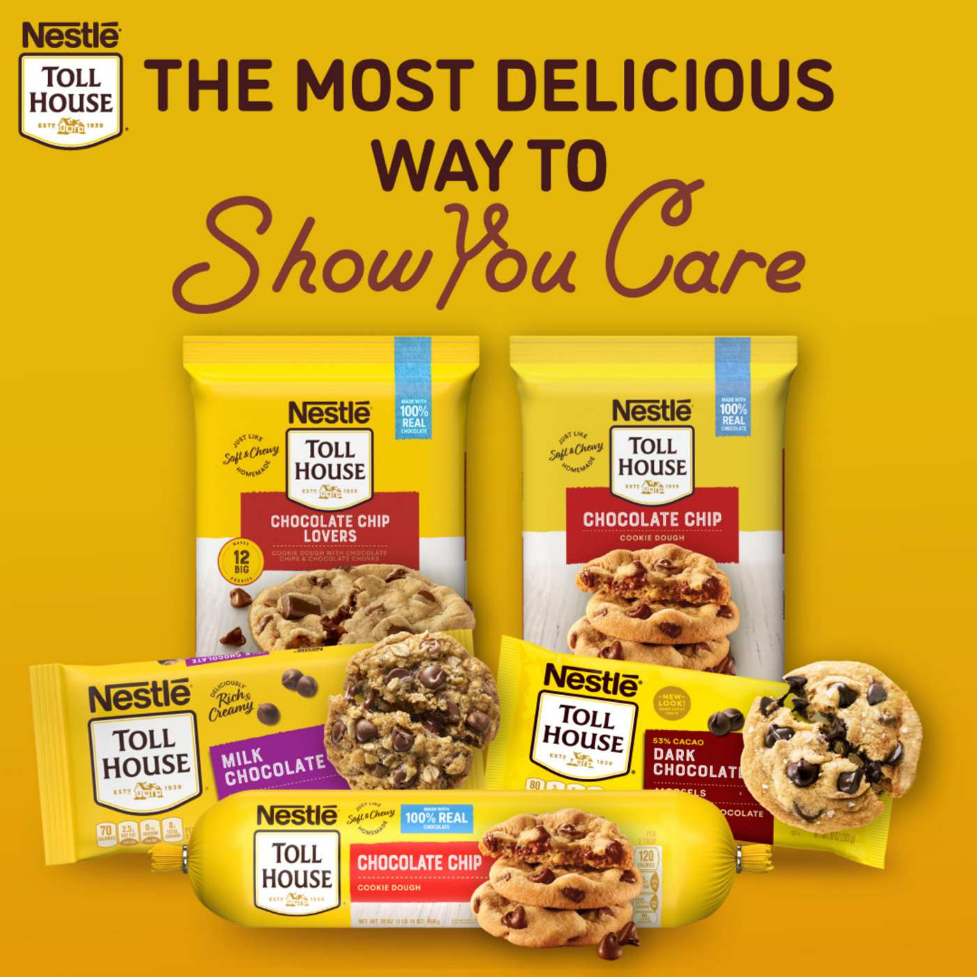 Nestle Toll House 53% Cacao Dark Chocolate Chips; image 2 of 5