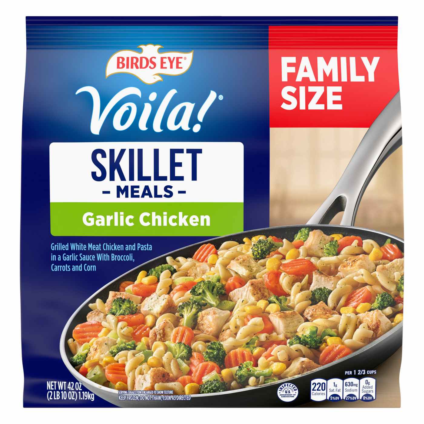 Birds Eye Voila! Garlic Chicken Frozen Skillet Meal - Family-Size; image 1 of 7