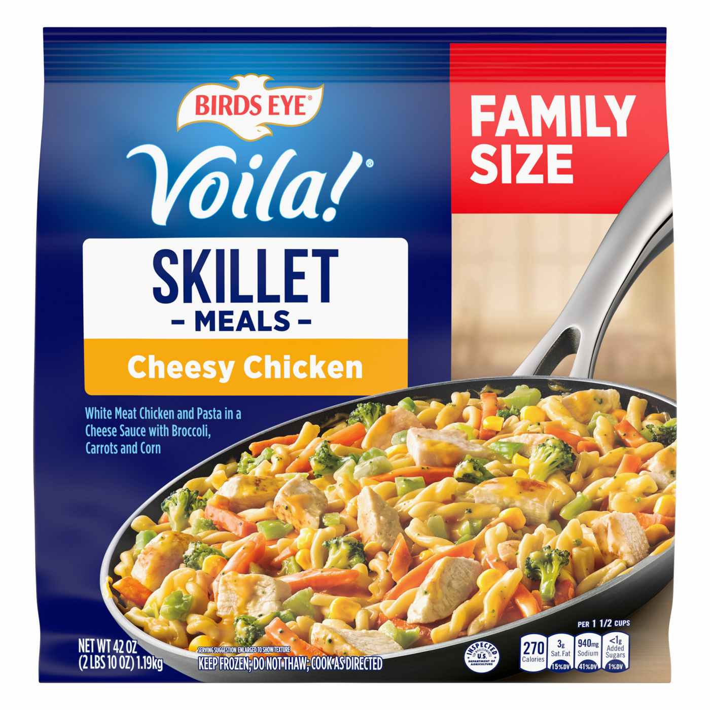 Birds Eye Voila! Frozen Cheesy Chicken Skillet Meal - Family-Size; image 1 of 3