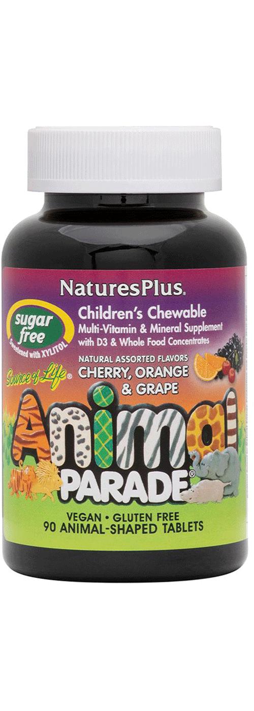 NaturesPlus Source of Life Animal Parade Children's Multivitamin Sugar