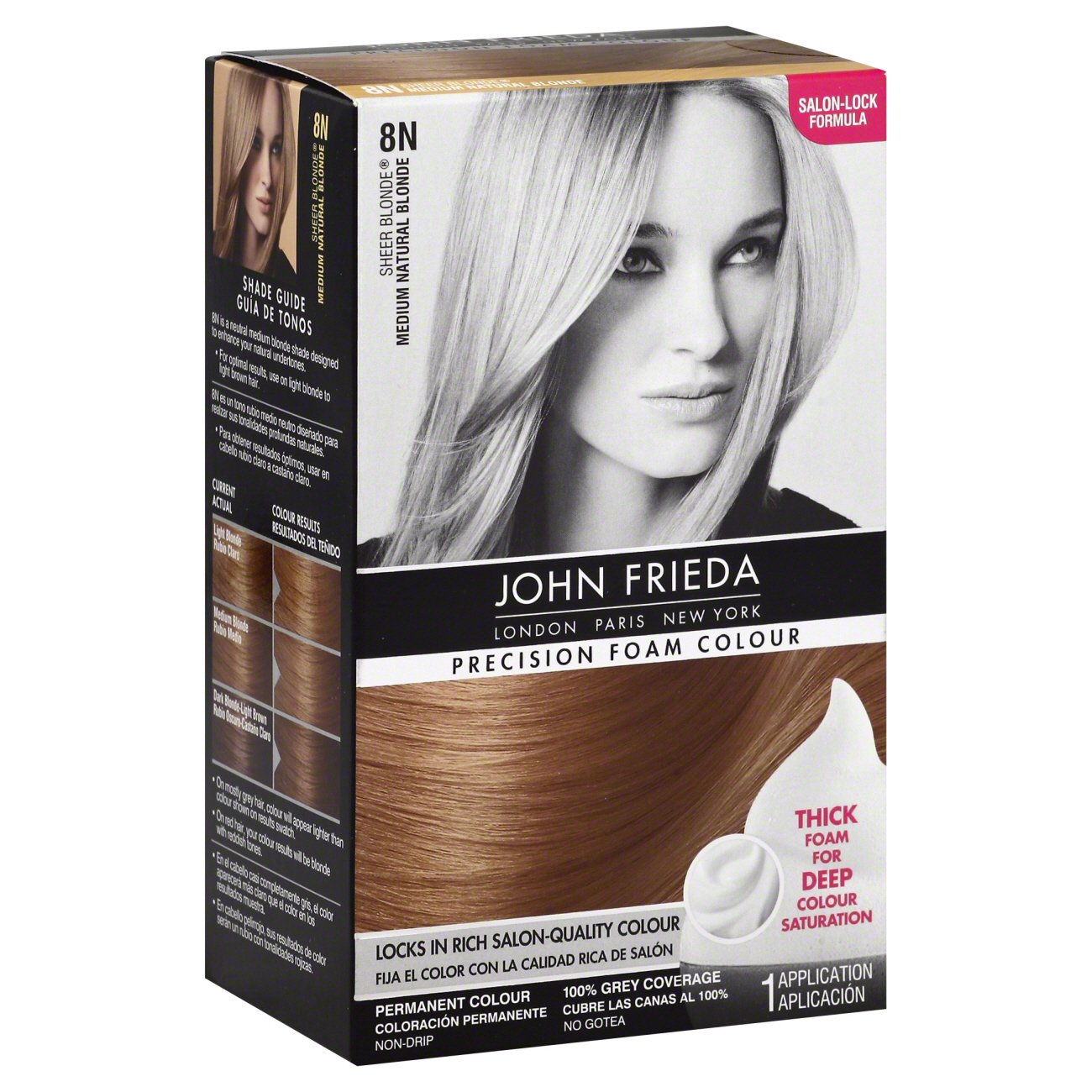 Mysterie Spreek uit ontwerp John Frieda Precision Foam Colour Medium Natural Blonde Permanent Colour 8N  - Shop John Frieda Precision Foam Colour Medium Natural Blonde Permanent  Colour 8N - Shop John Frieda Precision Foam Colour Medium