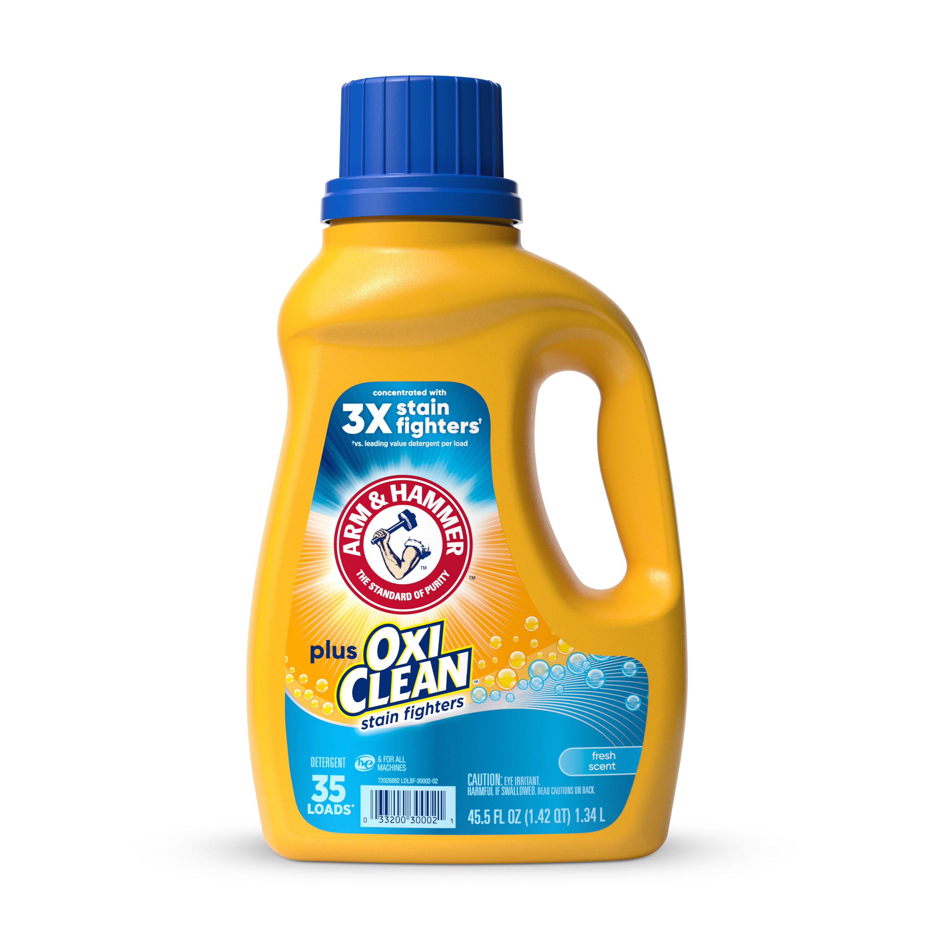 Arm & Hammer Plus OxiClean Fresh Scent HE Liquid Laundry Detergent 35 ...