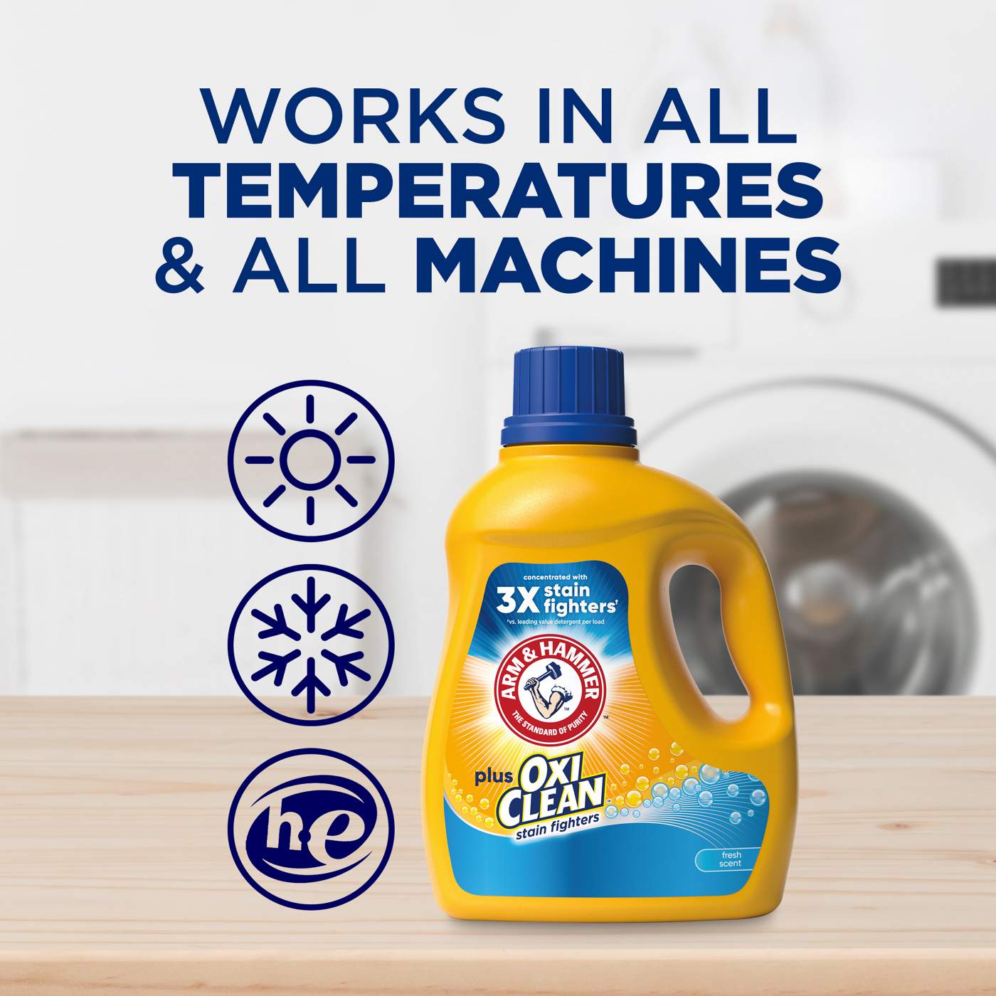 Arm & Hammer Plus OxiClean HE Liquid Laundry Detergent, 35 Loads - Fresh Scent; image 3 of 15