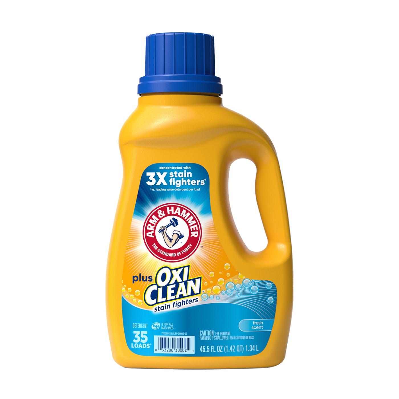 Arm & Hammer Plus OxiClean HE Liquid Laundry Detergent, 35 Loads - Fresh Scent; image 1 of 4