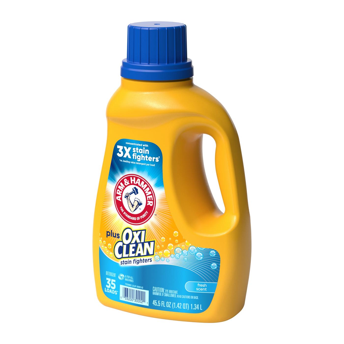 Arm & Hammer Plus OxiClean HE Liquid Laundry Detergent, 35 Loads - Fresh Scent; image 4 of 4