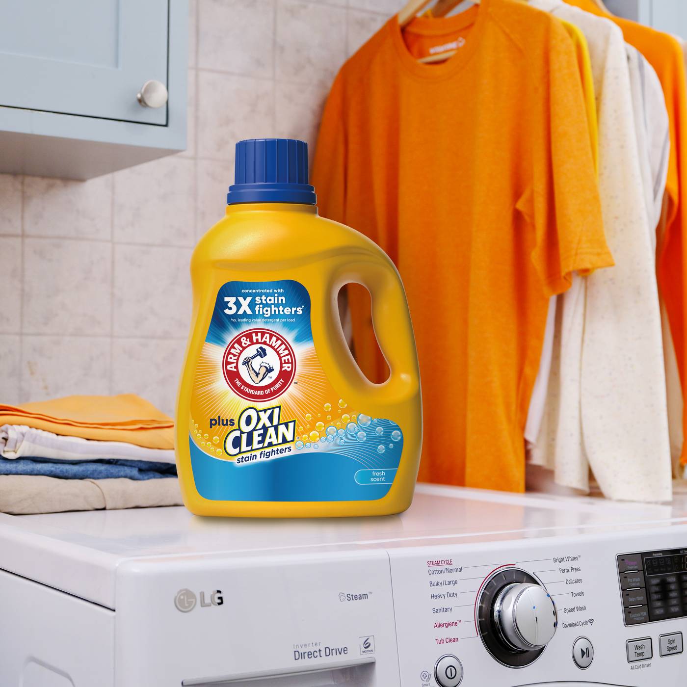 Arm & Hammer Plus OxiClean HE Liquid Laundry Detergent, 35 Loads - Fresh Scent; image 15 of 15