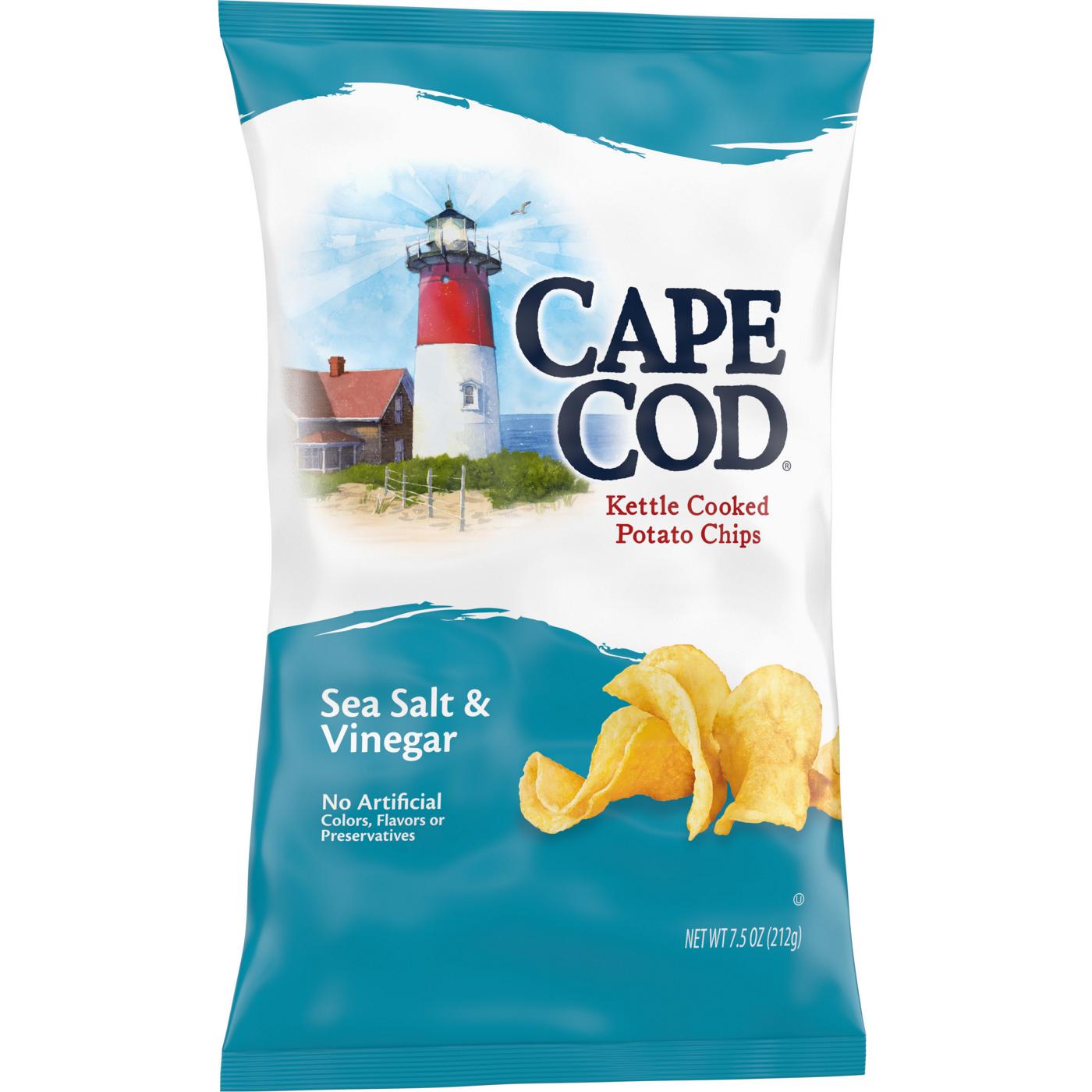 Cape Cod Sea Salt & Vinegar Kettle Cooked Potato Chips; image 5 of 11