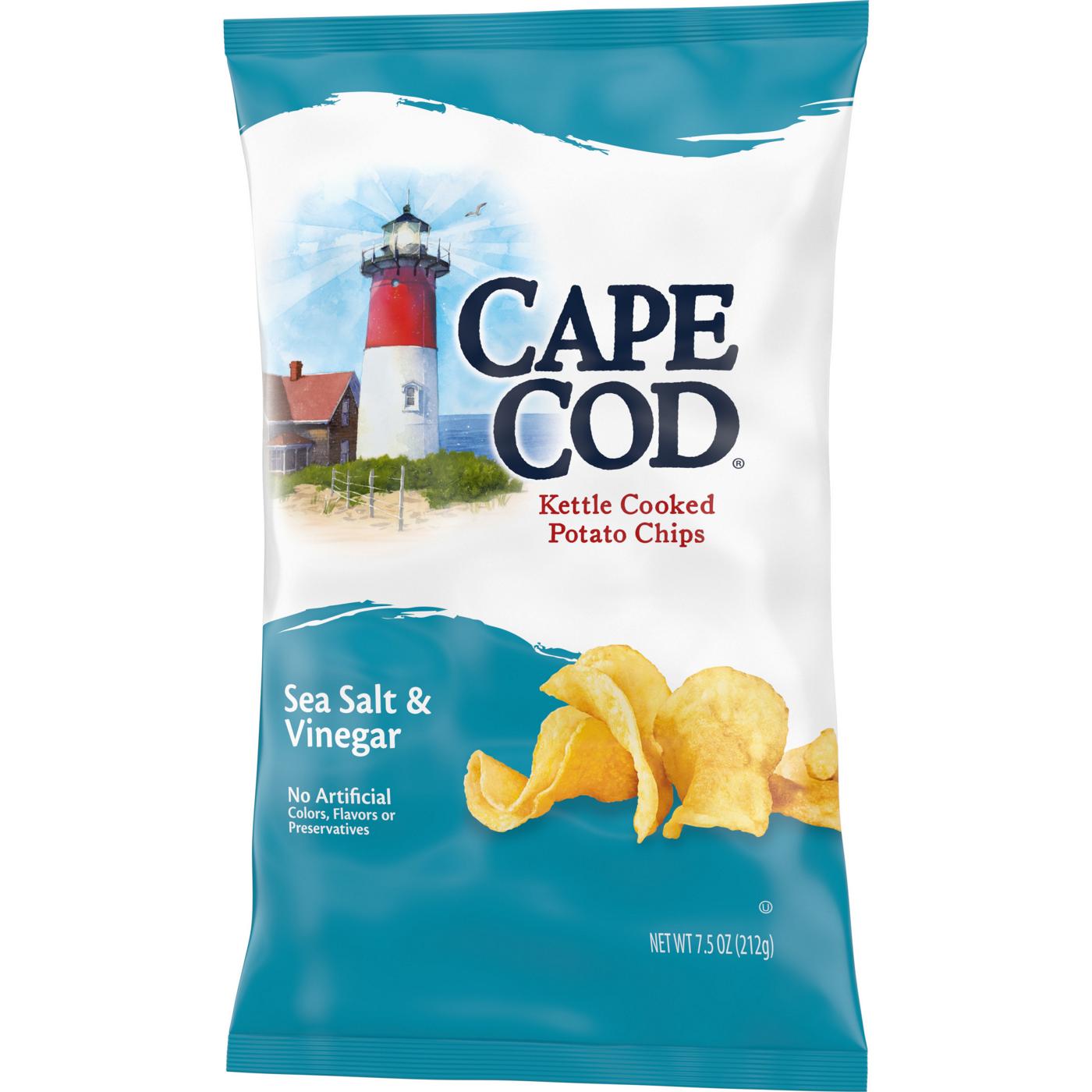 Cape Cod Sea Salt & Vinegar Kettle Cooked Potato Chips; image 6 of 11